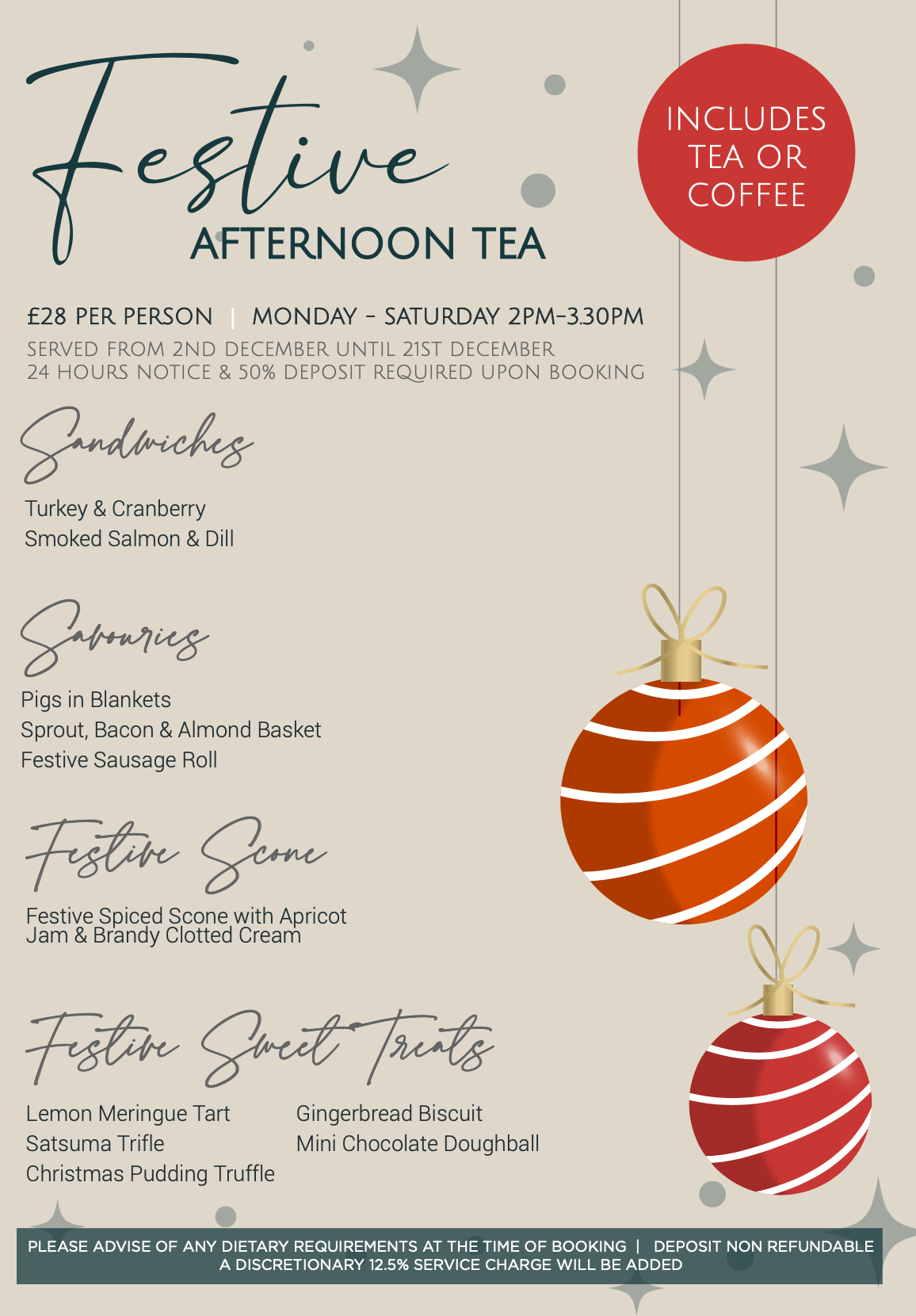 Festive Afternoon Tea